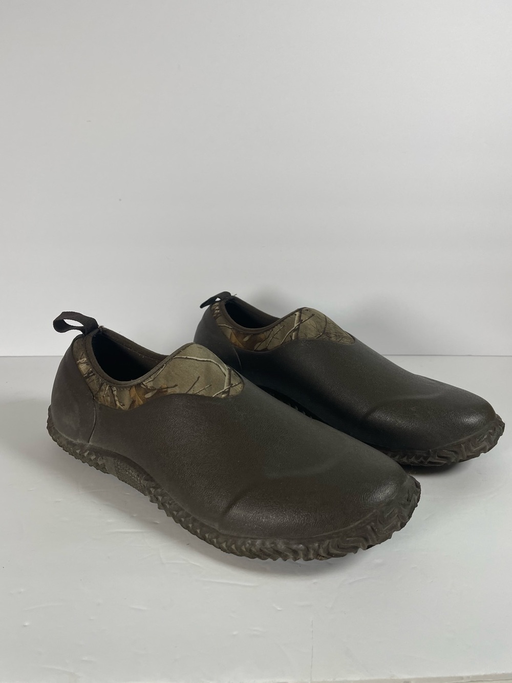 Habit Mud Men’s Size 10 Brown Camo Neoprene All Weather Slip-On Outdoor Shoes